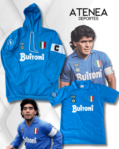 BUZO EXCLUSIVO MARADONA NAPOLI + CAMISETA NAPOLI (10) DE REGALO 🎁