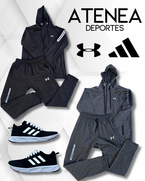CONJUNTO UNDER ARMOUR + ADIDAS RACER DE REGALO 🎁